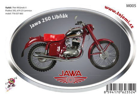 M005 - Jawa 250 Libňák 120×77mm