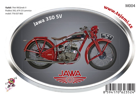 M004 - Jawa 350 SV 75×54mm